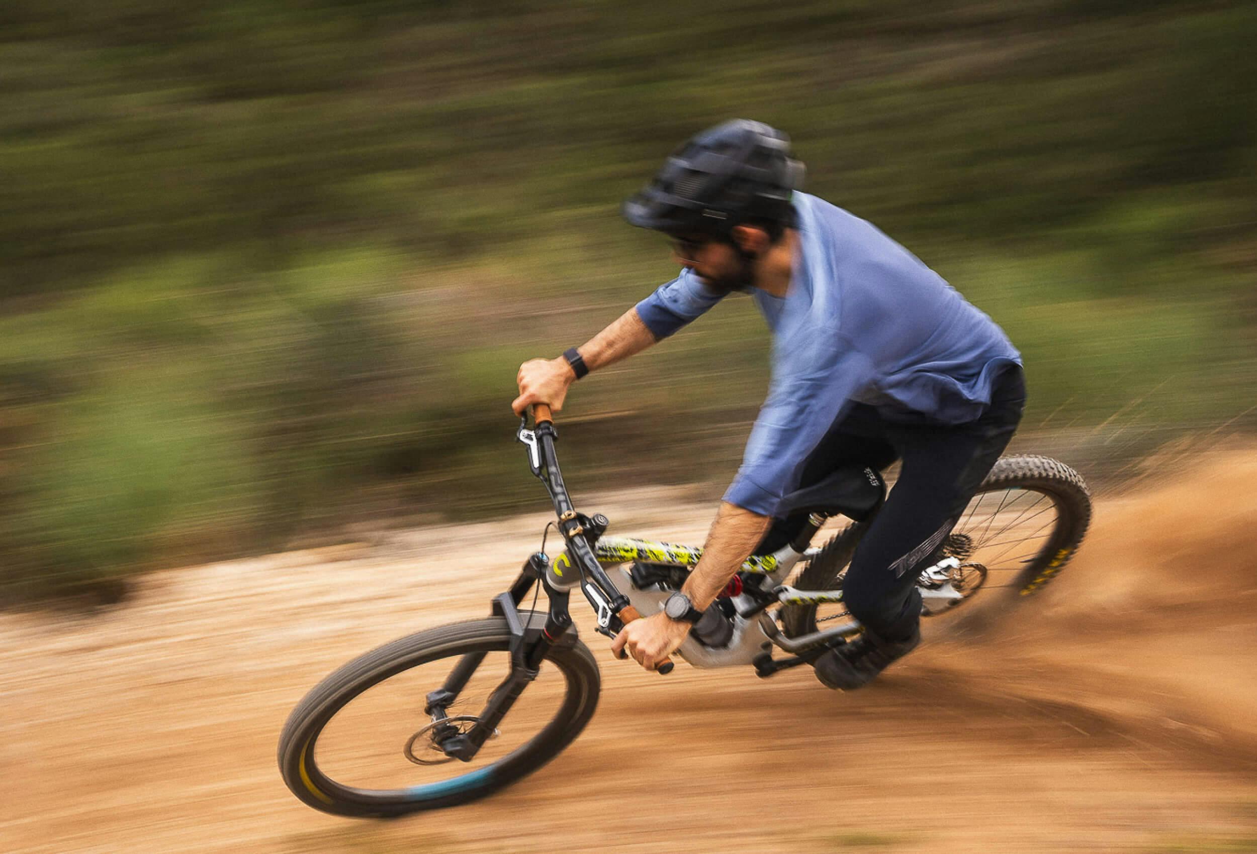 Man on a bike