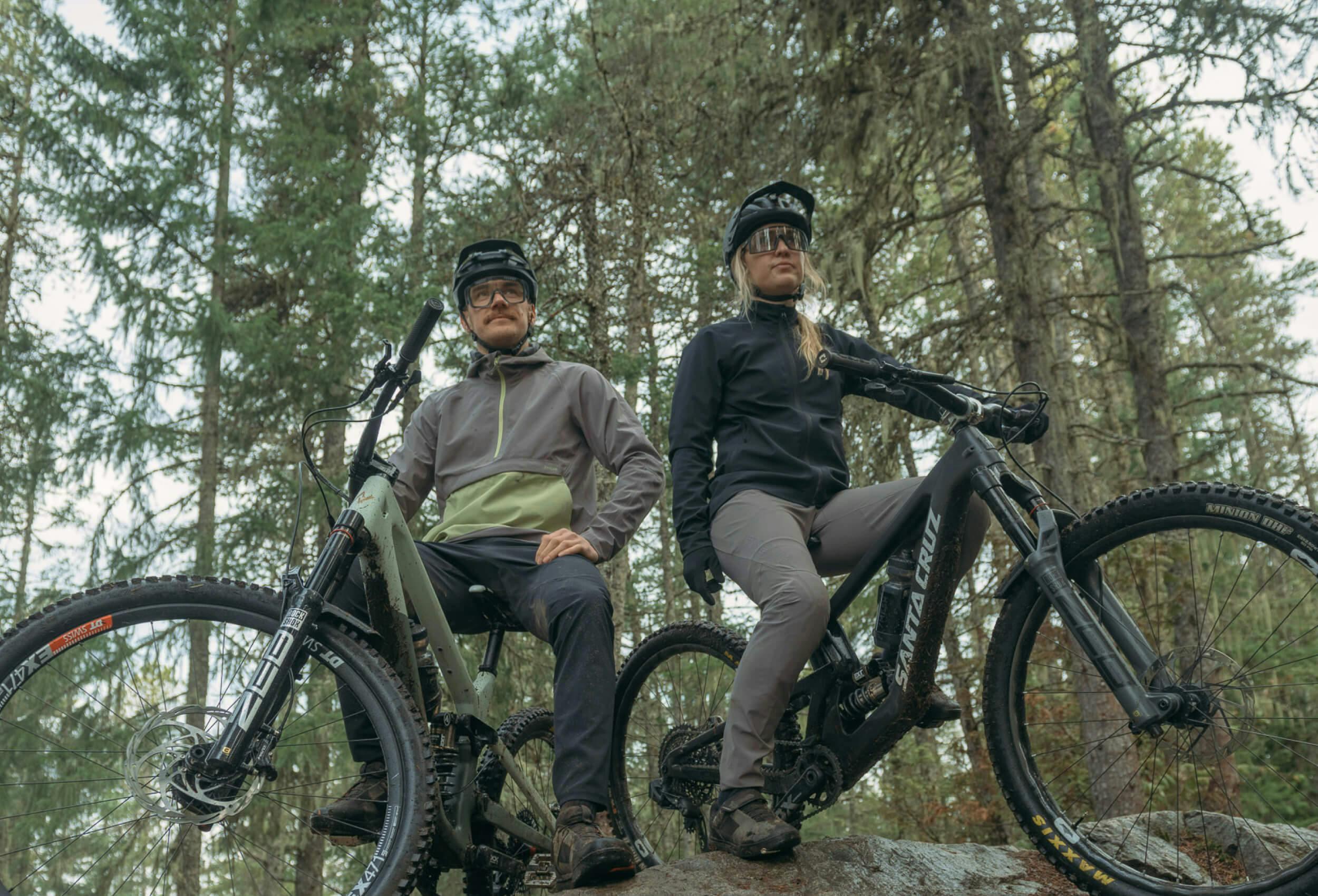 Man and woman on a bike